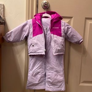 Columbia Double Flake Snowsuit Set 6m-12m Girls